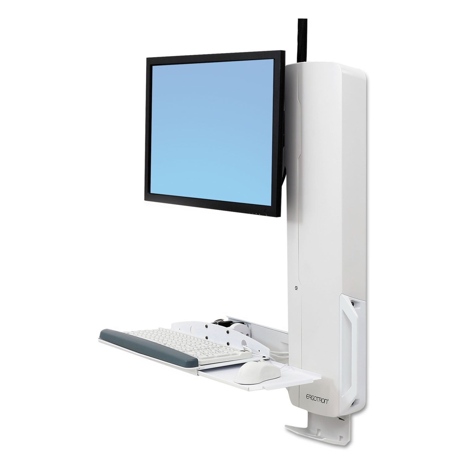 Ergotron StyleView Sit-Stand Vertical Lift, High Traffic Area (White) 61-081-062