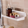 Hokipo Plastic Magic Sticker Series Self Adhesive Kitchen Bathroom Shelves (White)