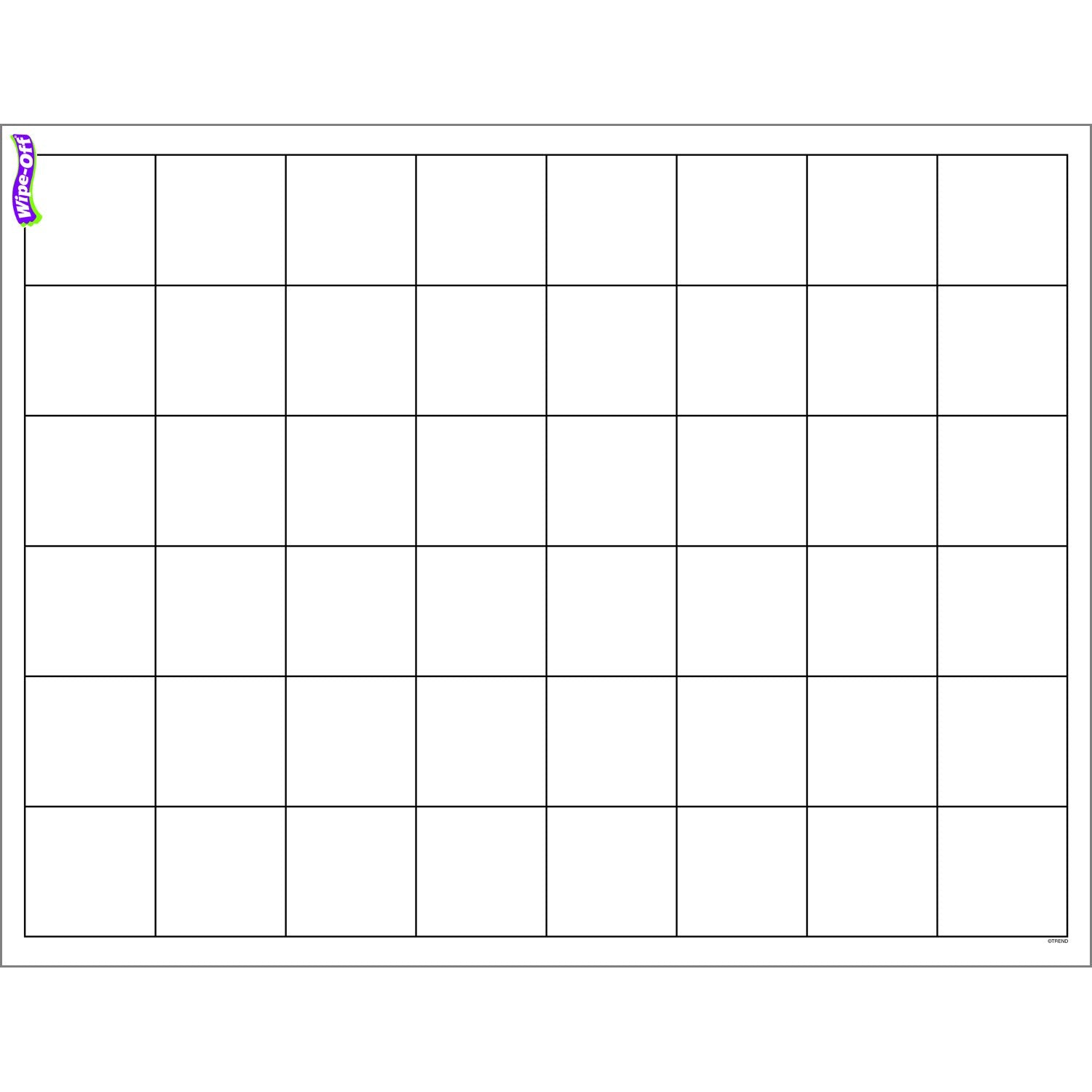 Trend Graphing Grid (Large Squares) Wipe-Off Chart, Classroom Decor, 17' X 22'