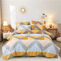 Linemates 300Tc Microfiber Glace Cotton Ac Comforter Set King Size Double Bed With 1 Flat Bedsheet90X100 Inch And 2 Pillow Cove