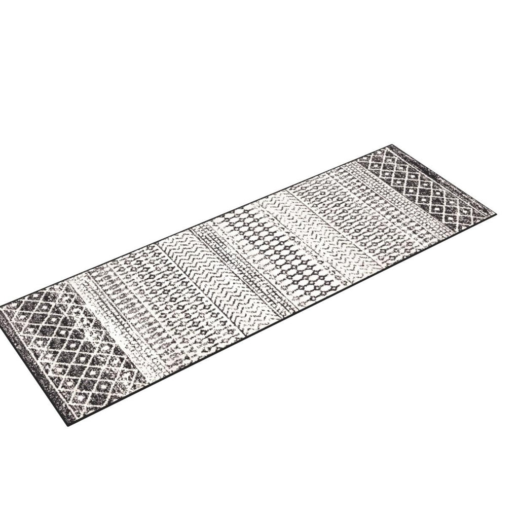 Livabliss Chester Boho Moroccan Runner Area Rug,2'7'' X 7'6'',Black