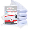 Guardmax Pillow Protector with Zipper Standard Size - (2 Pack) - Waterproof and Bed Bug Proof Pillow Covers - Pillow Cases Prote