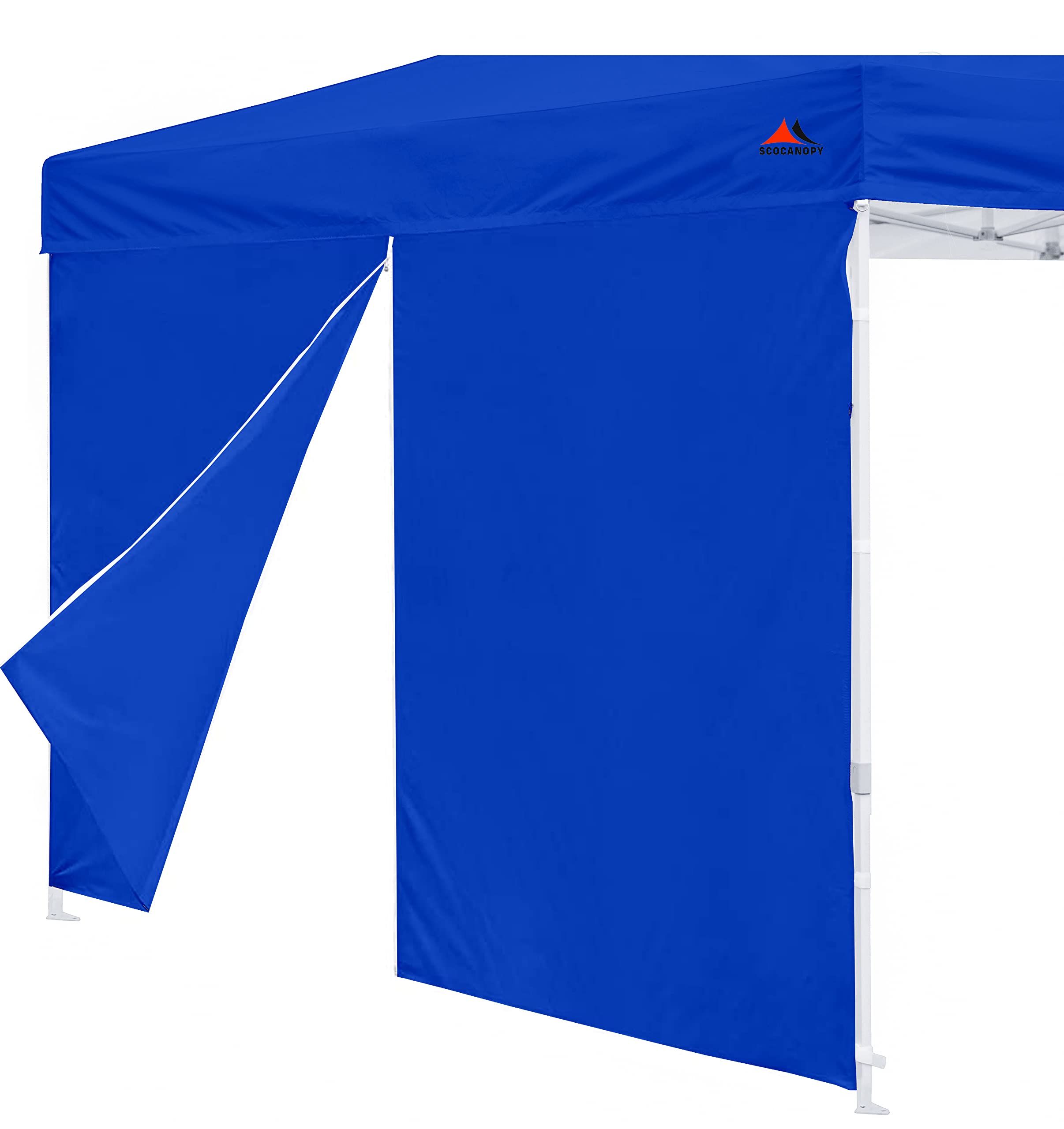 Scocanopy Door For 10X10 Canopy Frame One Central Zipper Design For Easy Entry And Exit,1 Pack Canopy Door Only,Blue