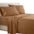 Clara Clark  Supreme 1500 Collection 4Pc Bed Sheet Set - Full (Double) Size, Mocha Light Brown Carmel