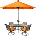 Mastercanopy Patio Umbrella For Outdoor Market Table -8 Ribs (9Ft,Orange)