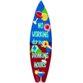 Ram Outdoor Decor No Working During Drinking Hours Surfboard Wood Plaque Sign