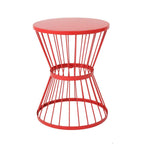 Christopher Knight Home Lassen Outdoor 16' Iron Side Table, Matte Red