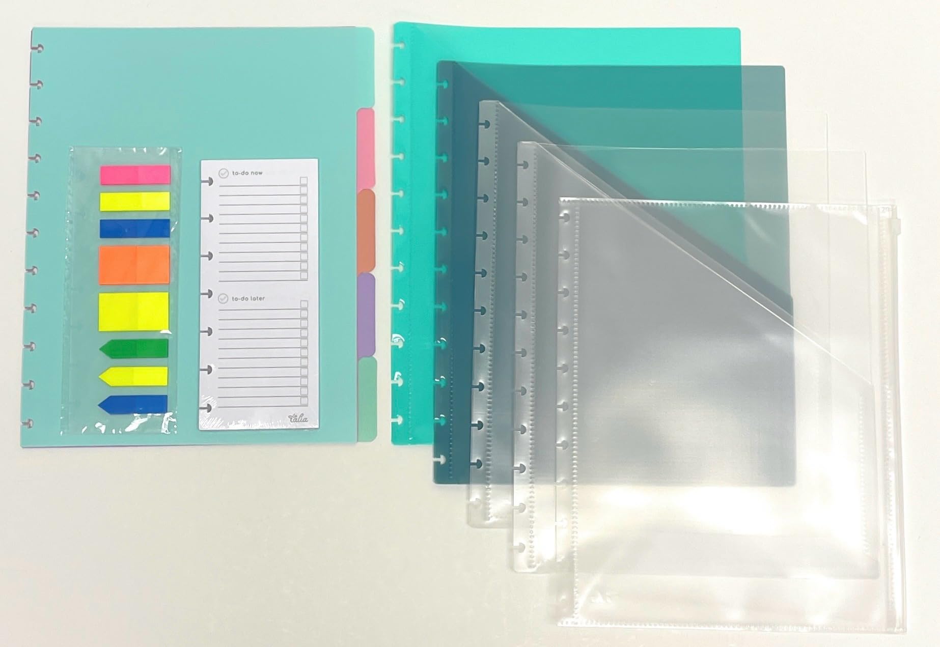 Talia Discbound Notebook Refills (Accessory Kit (Pastel Dividers), Letter (8.5In X 11In))