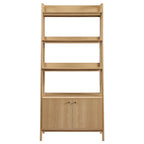 Modway 33&Quot; Bookshelf Display Case In Oak