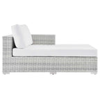 Modway EEI-4304-LGR-WHI Right Chaise, Light Gray White