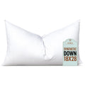 Pillowflex Synthetic Down Pillow Insert - 18X28 Down Alternative Pillow, Ultra Soft, Large Rectangle, Lumbar, Back, Sofa, Sleepi