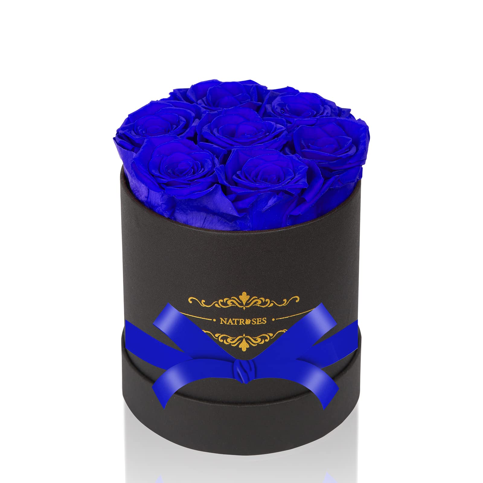 NATROSES Preserved Real Roses in a Box Roses That Last Up to 3 Years, Long Lasting Roses Gifts for Her, Valentines Day Gifts for