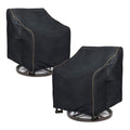 Lsongsky Outdoor Swivel Lounge Chair Cover 2 Pack,100% Waterproof Heavy Duty Outdoor Chair Covers,(33 W X 35 D X 38.5 H Inches) Patio Furniture Cover For Swivel Patio Lounge Chair,Black