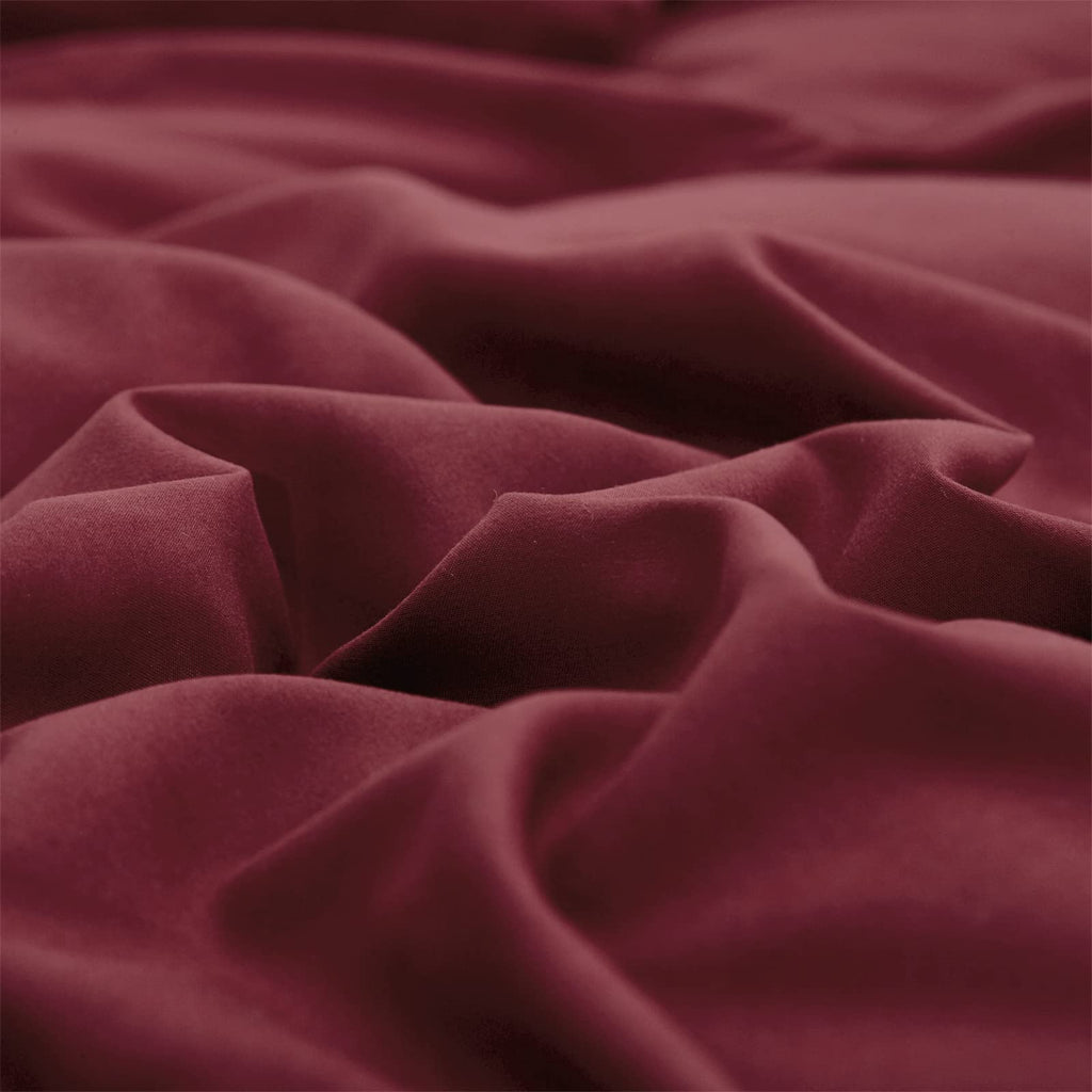 Karever Burgundy Comforter Set King Size Dark Red Bedding Set Pure Burgundy Beddig Soft Durable Quilt Set Women Durable Lightwei