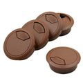 Vrct Wire Manager Plastic Brown Computer Wire Cable Organizer (3 Pcs)