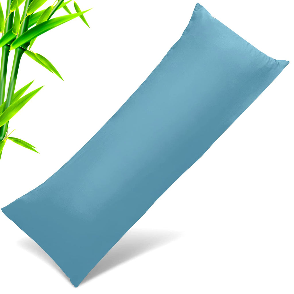 Body Cooling Pillow Cases Cover, Bamboo Rayon Body Pillowcases With Zipper Closure, Cool And Breathable Pillow Case For Hot Slee