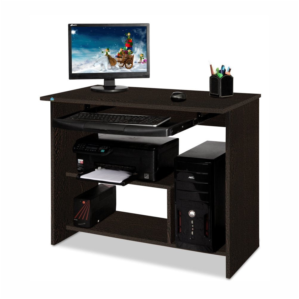 Delite Kom Home Office/Kids Room/Bedroom Lucky Engineered Wood Laptop/Computer Table With Space For Keyboard Tray,Cpu,Printer An