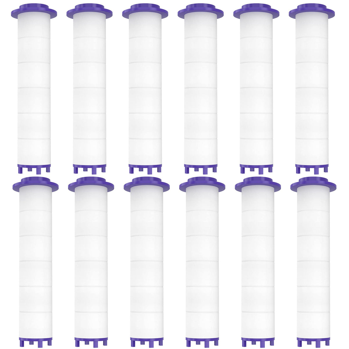 12 Pieces Hydro Jet Shower Head Filter, High Pressure Handheld Vortex Turbo Fan Shower Heads Filter