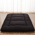 Xicikin Japanese Floor Mattress, Japanese Futon Mattress Foldable Mattress, Roll Up Mattress Tatami Mat With Washable Cover, Easy To Store And Portable For Camping, Black, Twin Full Queen…