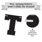 Pre-Strung Game Time Football Banner - No Diy - Football Party Banner - Pre-Strung Garland On 6 Ft Strands - Football Birthday P