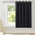 NICETOWN Halloween Black Out Curtain for Living Room - Easy Care Solid Thermal Insulated Grommet Blackout Panel/Drape for Bedroo