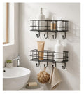 Clinton SelfAdhesive Wall Mounted Bathroom Shelf Organiser, Multipurpose Rack, Home Accessories, (Set Of 2)