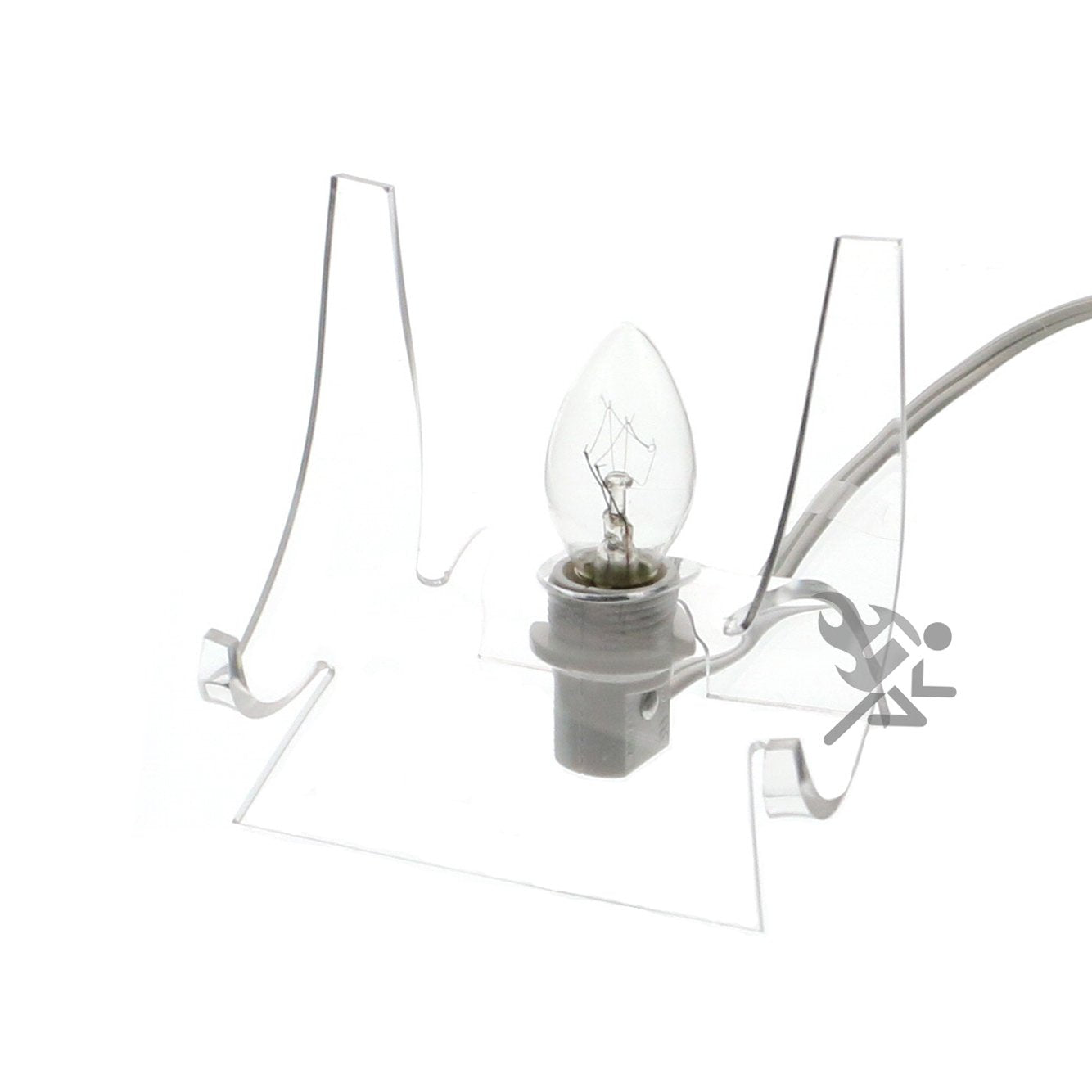 OnFireGuy 3-1/2 Lighted Clear Acrylic Display Stand Easel Qty 1