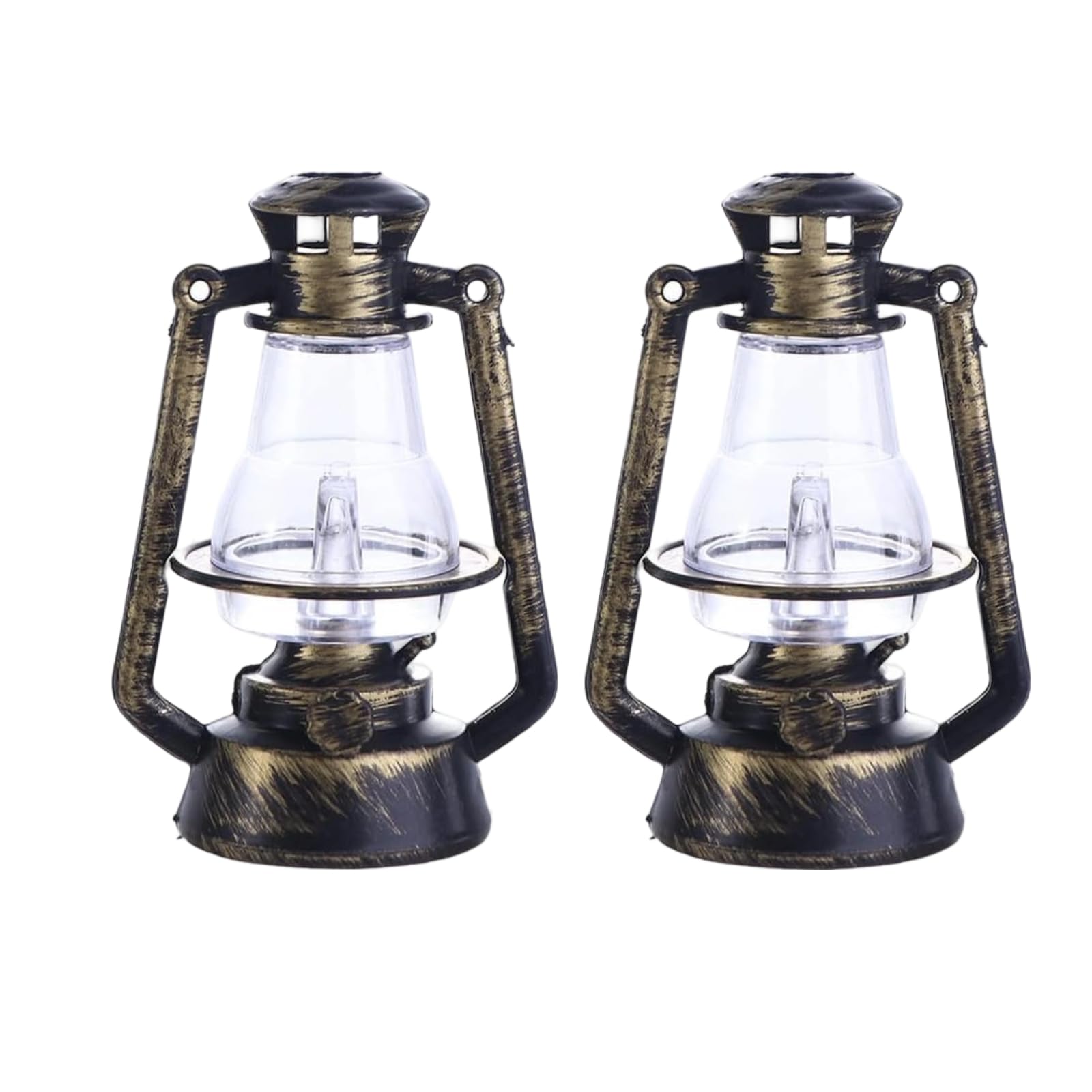 2Pcs Miniature Lantern Mini Kerosene Lamp Light Dollhouse Decoration Accessories, 1:12 Dollhouse Miniature Kerosene Lamp,Dollhou