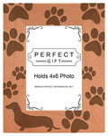 Gifts For All By Rachel Olevia Dog Lover Gift Dachshund Weiner Dog Prints Natural Wood Engraved 4x6 Portrait Picture Frame Wood
