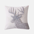 Levtex Home - Camden -Decorative Pillow (18X18In.) - Faux Fur Moose - Grey And Cream