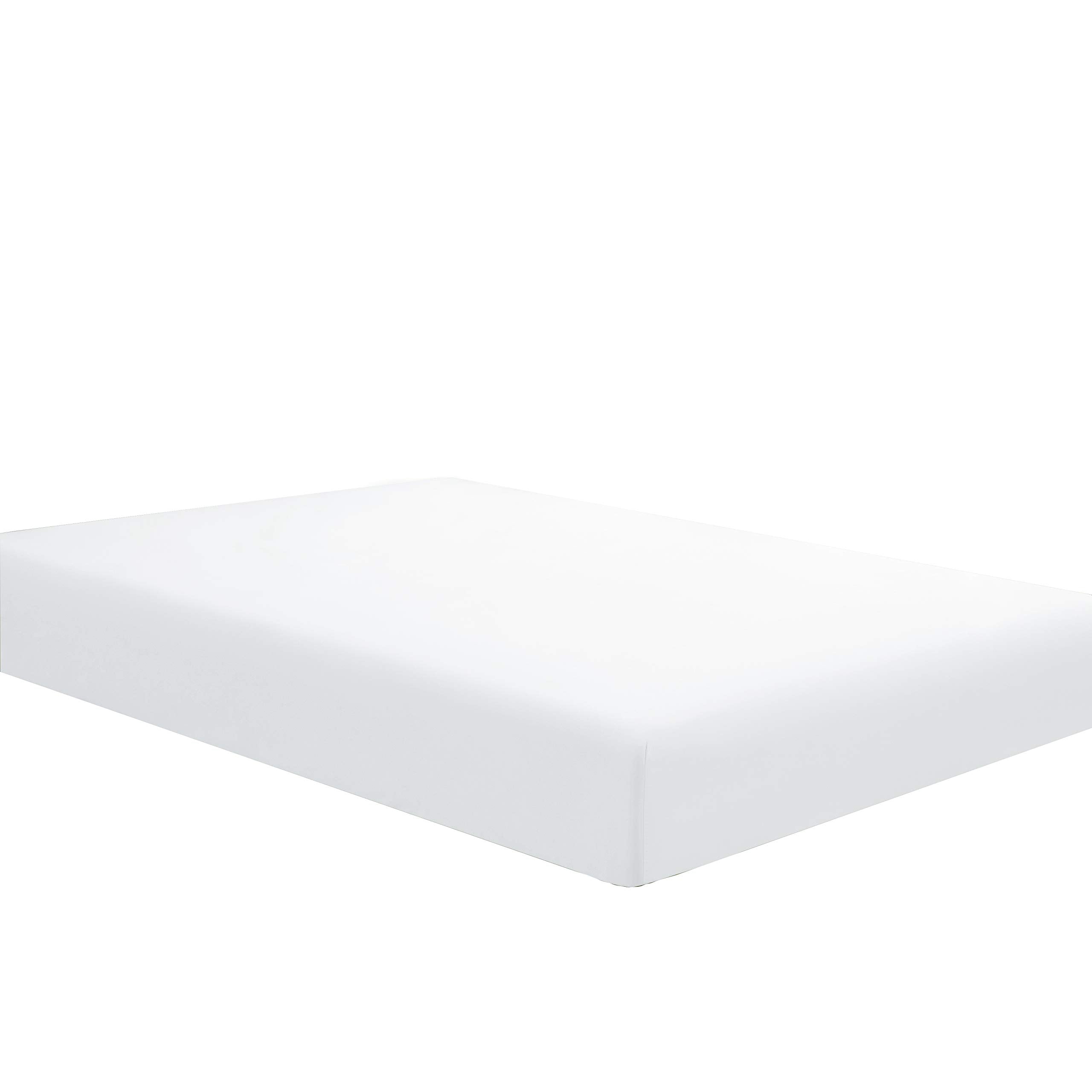 Sfoothome Twin Fitted Sheet Only, Brushed Microfiber, Extra Soft And Comfortable - Wrinkle, Fade Resistant,Deep Pocket White She