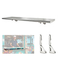 Sidasu 50 x 12 Folding Concession Shelf, Stainless Steel Folding Shelf