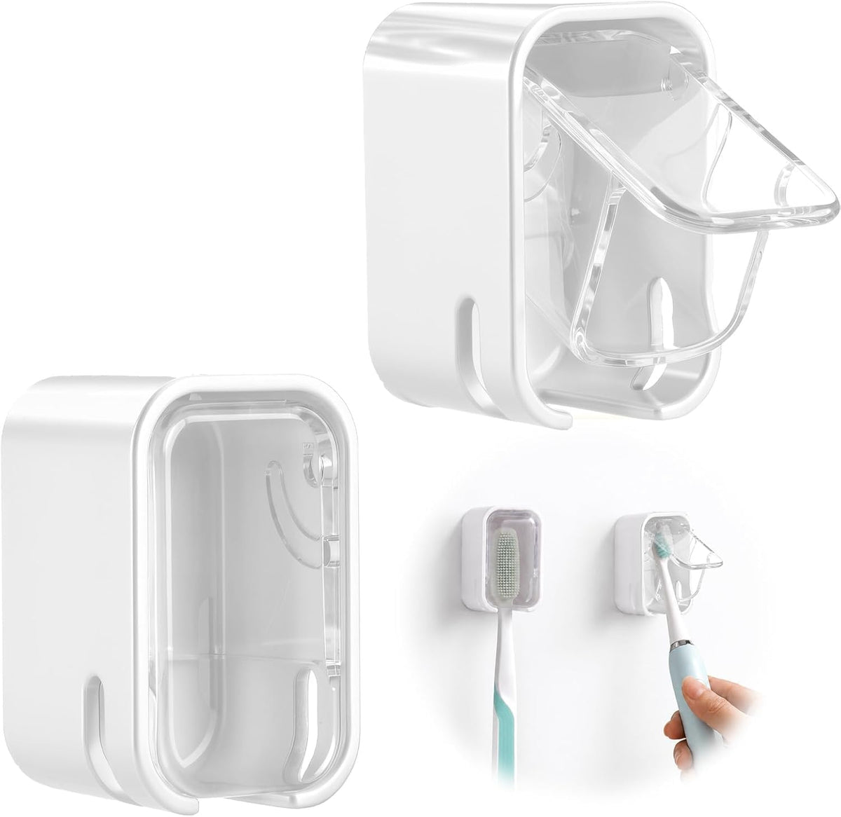 11 Ismael Single Slot Toothbrush Holder Wall Mounted for Bathroom  1 Pc