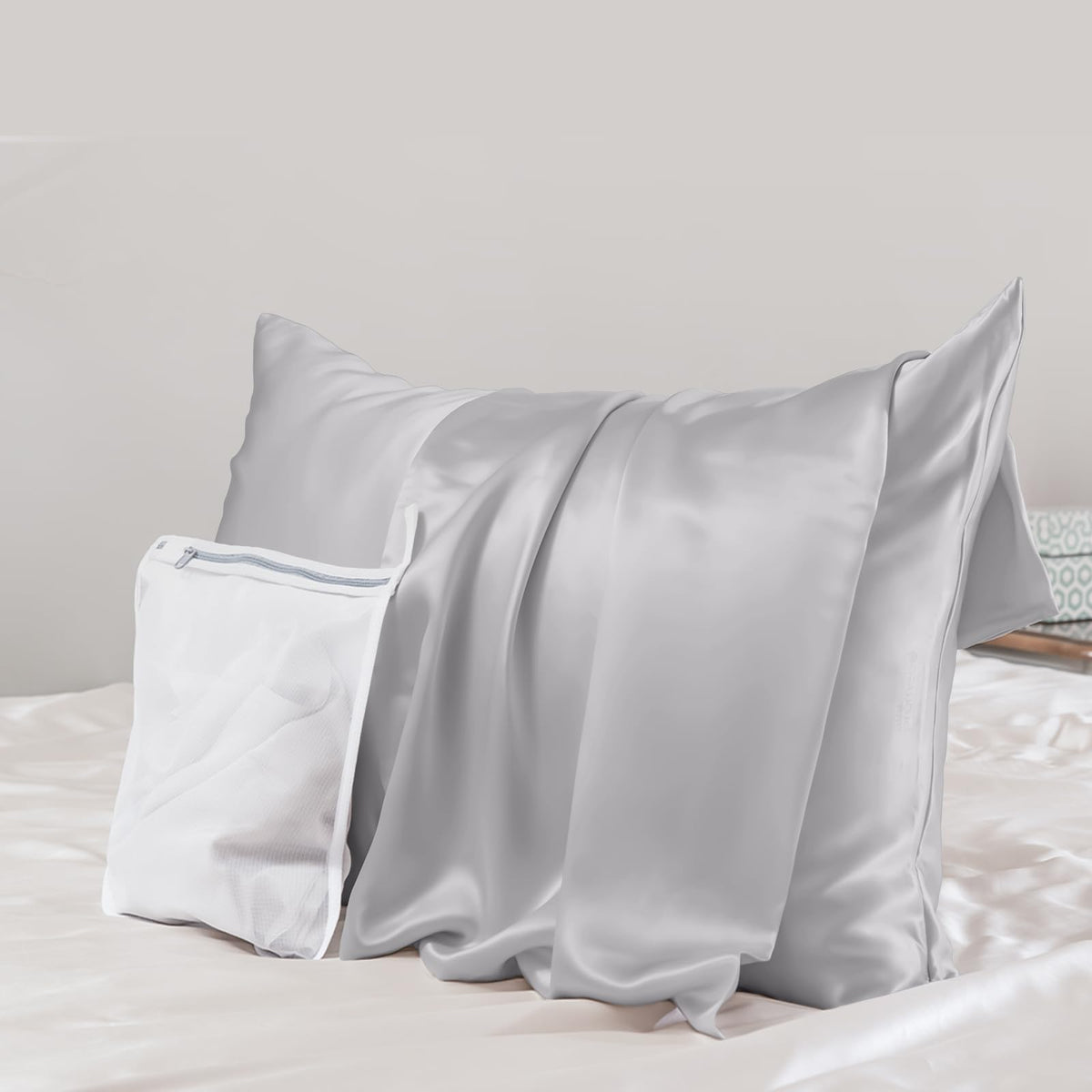 Promeed 100% Mulberry Toddler Silk Pillowcase For Baby Hair And Skin, Premium Grade 6A+ 23 Momme Travel Silk Pillow Cases 13 X 1