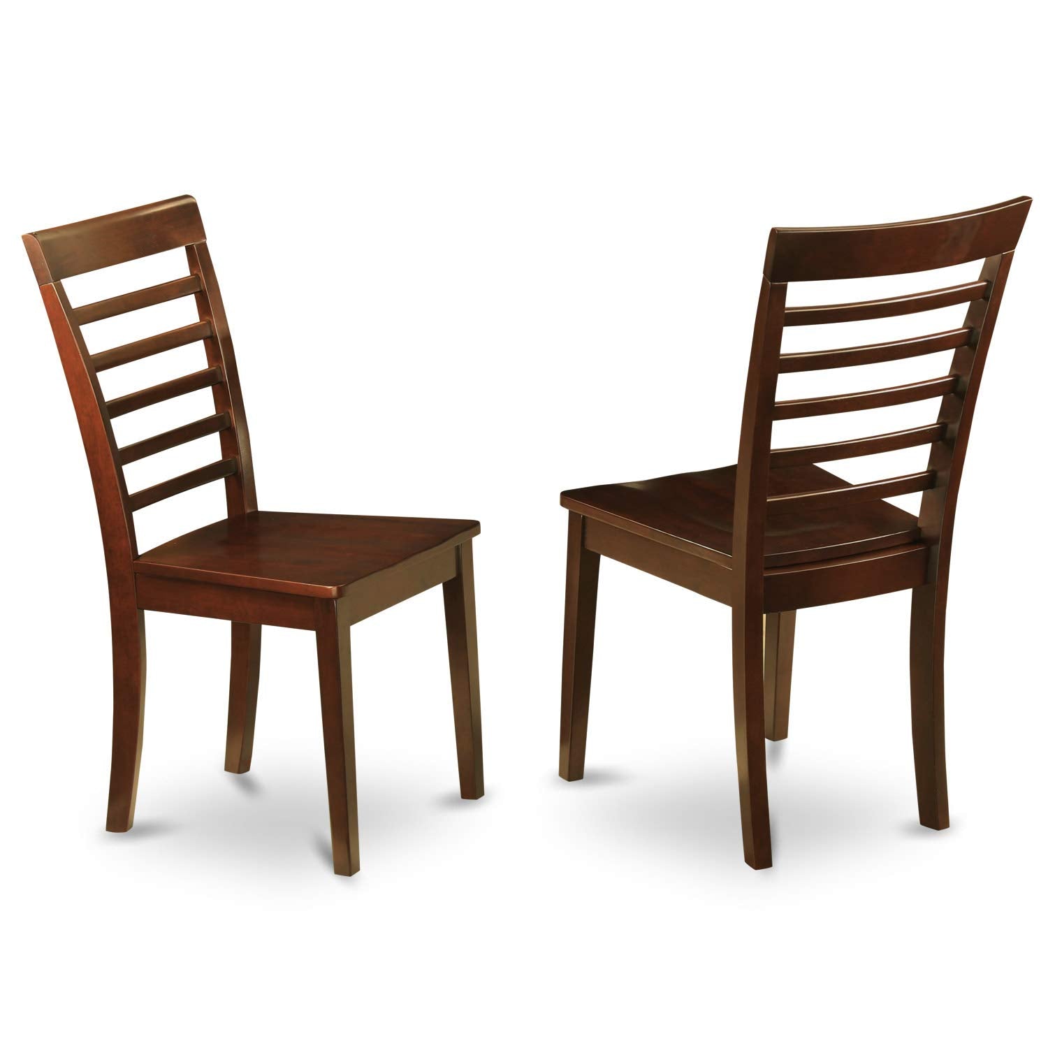 East West Furniture Noml6C-Mah-W 6 Pc Kitchen Dinette Set - Table And 4 Kitchen Dining Chairs Plus Bench