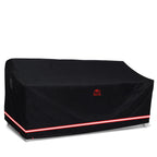Turtle Life Patio Sofa Cover, Outdoor Heavy Duty Durable Uv Water Resistant Anti-Fading Multi-Person Sofa Cover With 2 Upgrade Air Vents And 2 Buckles, Black, 72' W X 37' D X 35' H