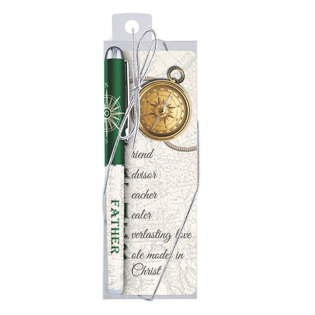 Religious Father Acronym Ballpoint Pen With Bookmark Gift Set