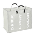 Collapsable 3Section Laundry Bag Foldable Laundry Hamr Durable Ox Fabric Laundry Basket Clothes Sorter Portable Multnction Stor