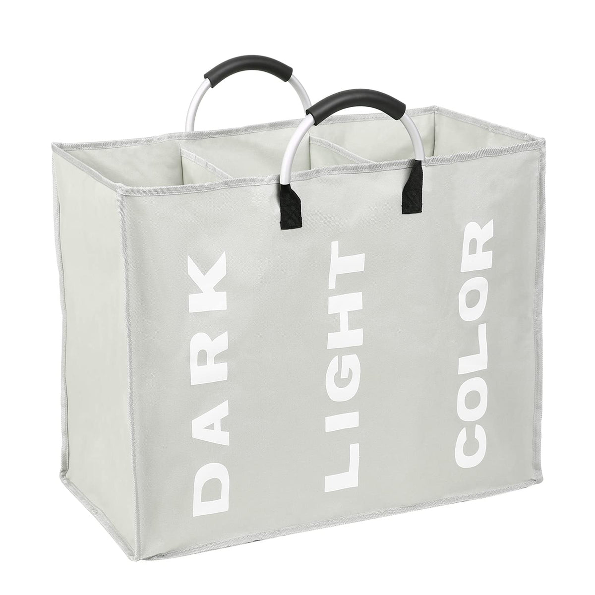 Collapsable 3Section Laundry Bag Foldable Laundry Hamr Durable Ox Fabric Laundry Basket Clothes Sorter Portable Multnction Stor