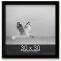 wallsthatspeak 30x30 Black Picture Frame for Puzzles Posters Photos or Artwork