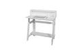 OneSpace Lennox Hutch Computer Desk, Small Desk for Home Office, Compact Writing Desk, White