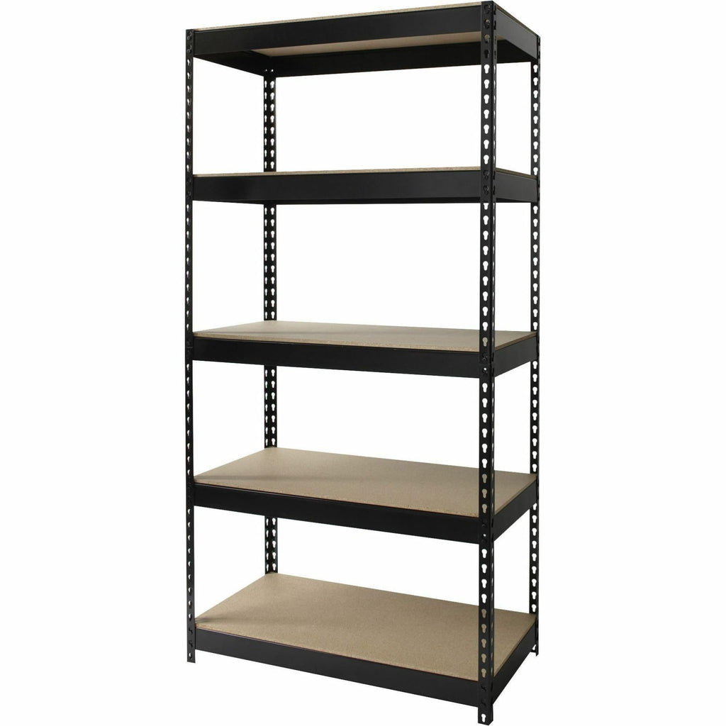 Lorell Llr61621 Riveted Steel Shelving, Black