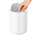 Cesun Mini Desktop Trash Can with Swing Lid, 0.4 Gallon Small Desk Trash Can, Countertop Wastebasket, Modern Tiny Tabletop Bin f