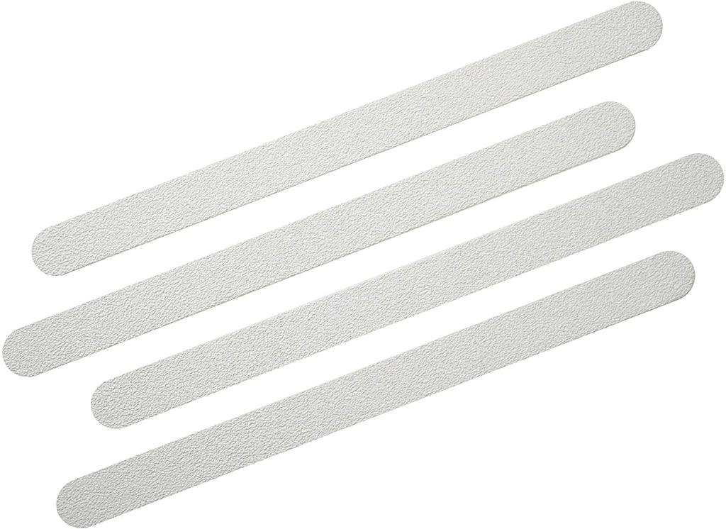 Carex Adhesive Safety Treads - Includes Eight Non Slip Adhesive Strips - Waterproof & Mildew Resistant - for Use As Non Slip Bat