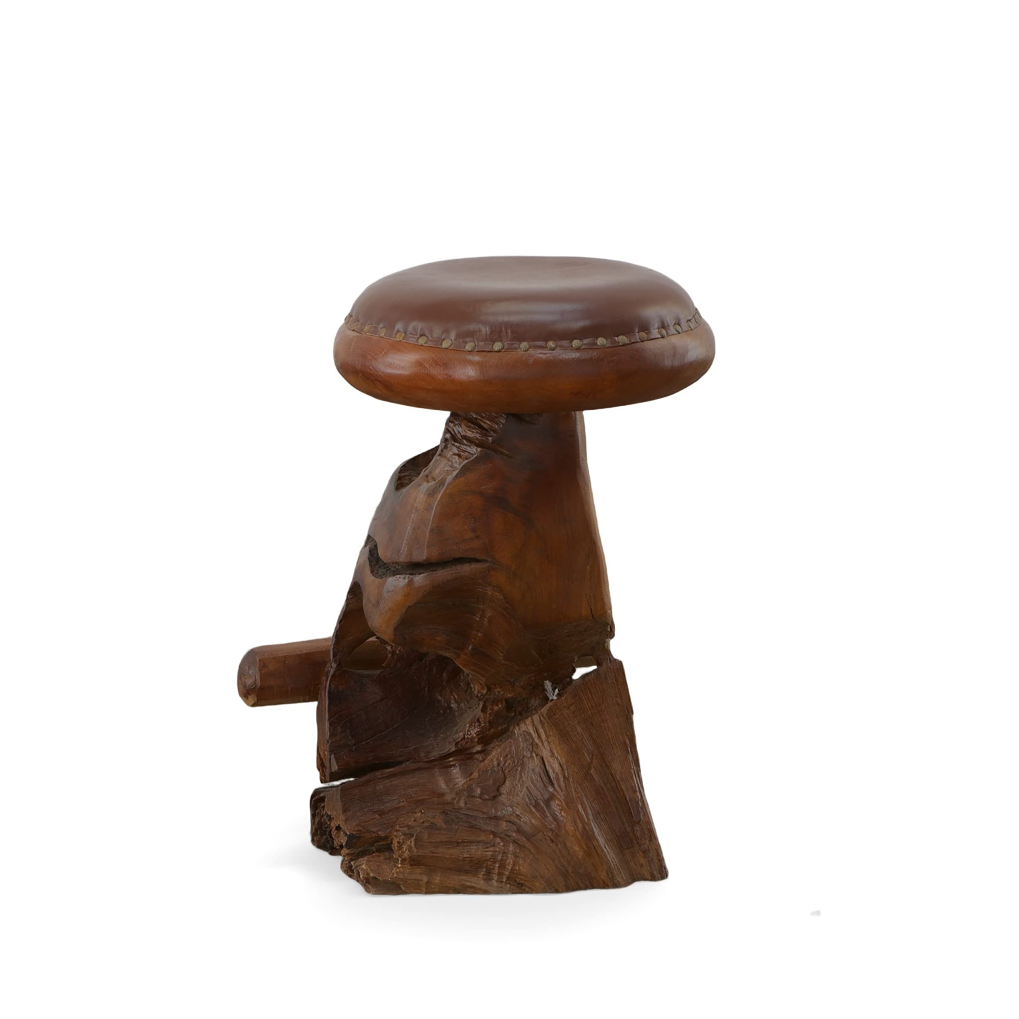 AFD Home Old Growth Teak Root Bar Stool