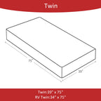 Twin Fitted Sheets 2 Pack Only, Mattress Up To 15 Inches Deep Pocket, Ultra Soft And Breathable Twin Bed Sheets, Long Lasting Si