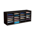 Safco Wooden Paper And Mail Organizer For Home Office And Classroom, Adjustable Shelves And Stackable