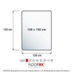 FloorTex ECO124860AEP Chair Mat, f/ Hard Floor, 48-Inch Wx60-Inch L, Clear