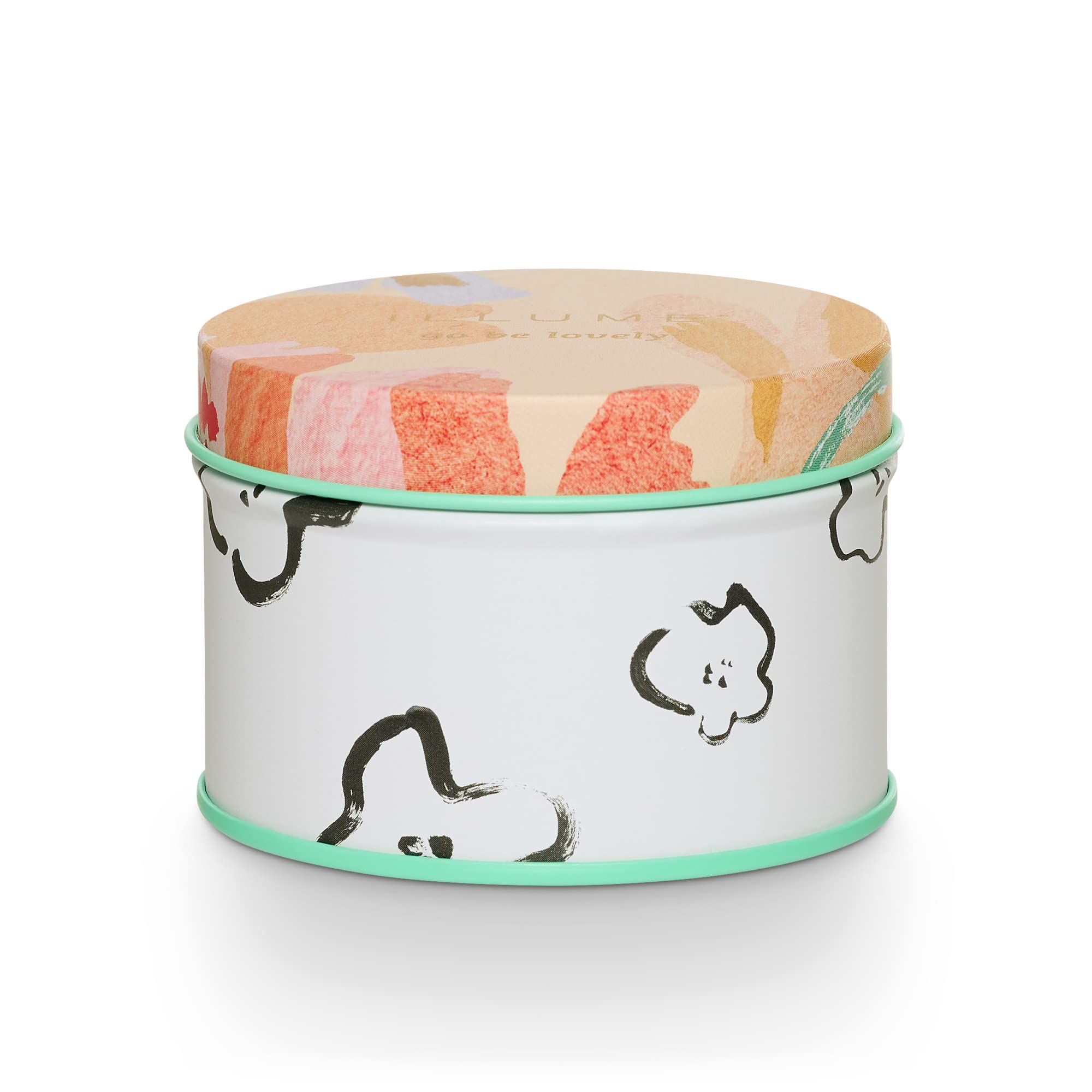 ILLUME Go Be Lovely Fleur Tin Candle, Blood Orange Dahlia