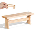 Toddmomy Miniature Wooden Bench Model Decorative Dollhouse Furniture for Landscape and Bedroom Decor Mini Chair for Miniature Ho